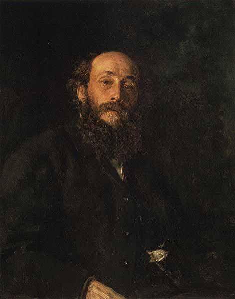 Ilya Repin Portrait of painter Nikolai Nikolayevich Ge oil painting image